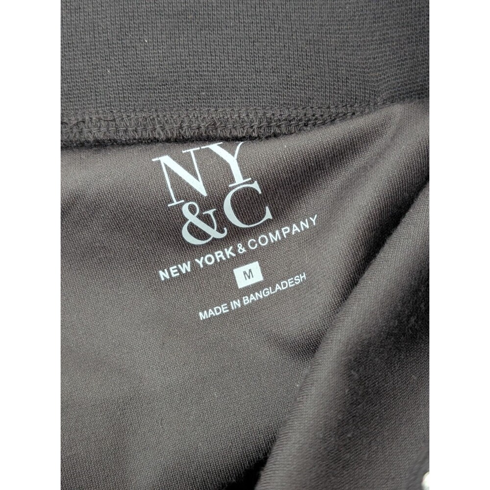 New York & Comp Jumpsuit Women M Dark Gray Off The Shoulder Long Sleeve Wide Leg - Picture 5 of 9